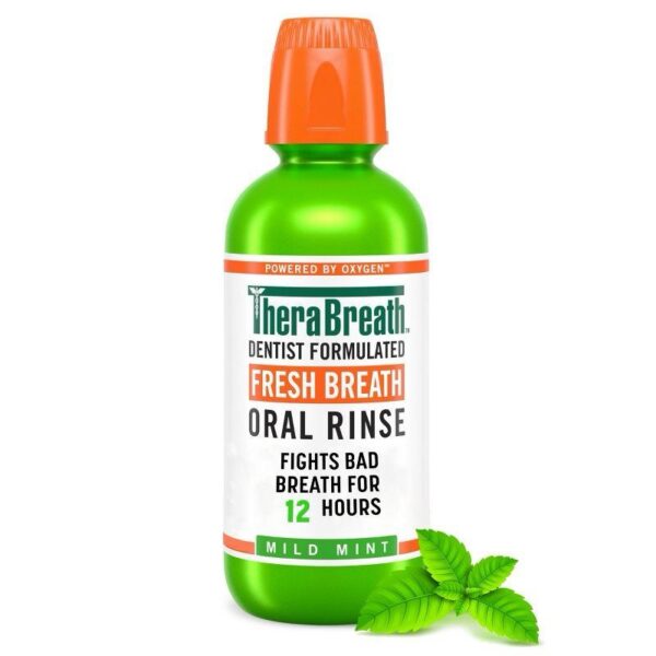 TheraBreath Fresh Breath Oral Rinse-Mild Mint (16 Fl Oz)