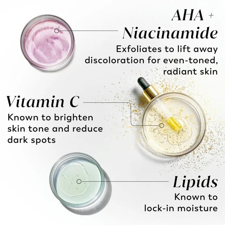 Olay Dark Spot Correcting Body Lotion with AHA, Vitamin C and Niacinamide, 17 fl oz, Exfoliating Body Lotion - Image 2