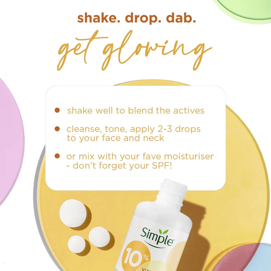 Simple Booster Serum 10% Vitamins C + E + F - Image 2